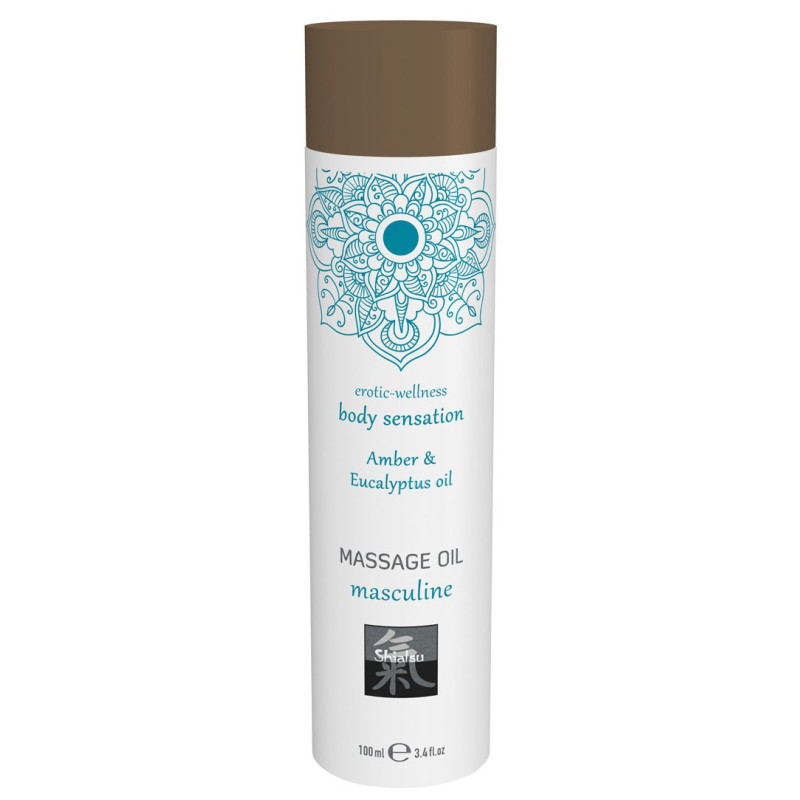 Shiatsu Huile de massage Masculine Ambre & Eucalyptus 100mL